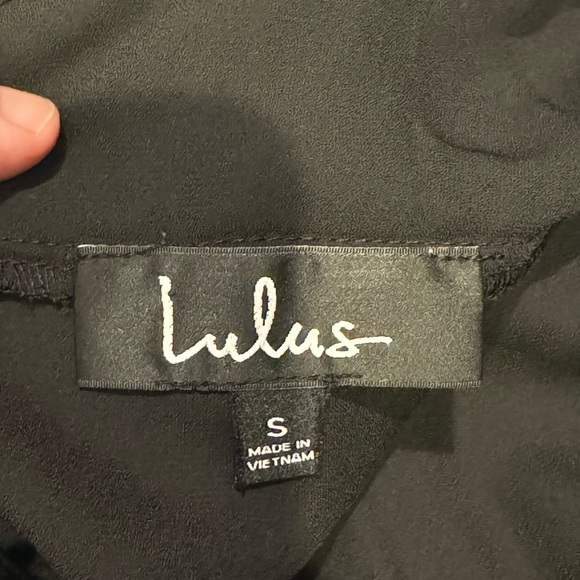 Lulu’s Black Ruffle Mini Dress – Never Worn - Picture 5 of 6